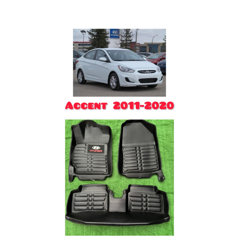 PISO 5D HYUNDAI ACCENT 2011-2020 PVC